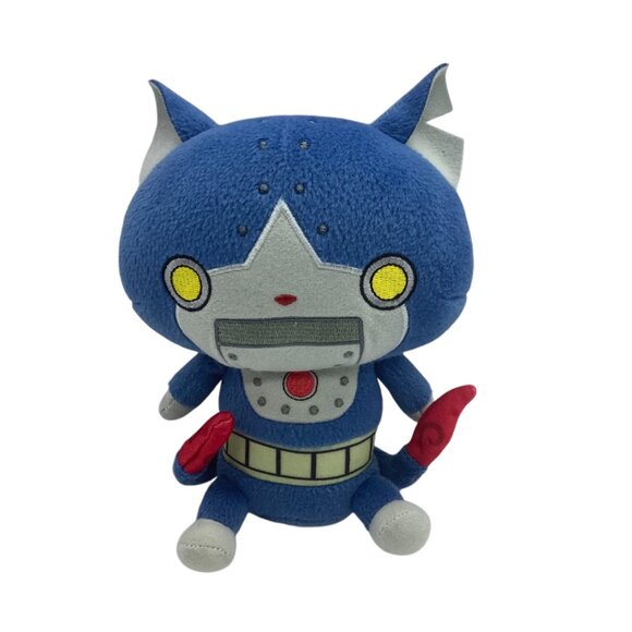 Yo-Kai Watch Robonyan Plush Doll Toy 7" Blue & Gray Soft Stuffed Animal 2015 - Picture 1 of 5